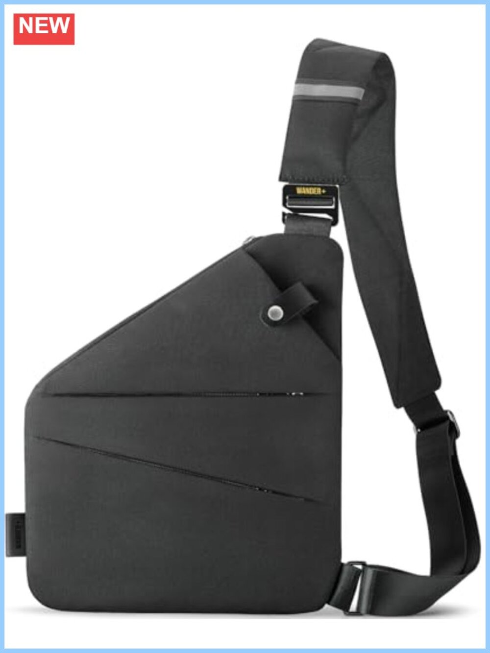 Anti Theft Crossbody Travel Bag Multi Pocket Waterproof Sling
